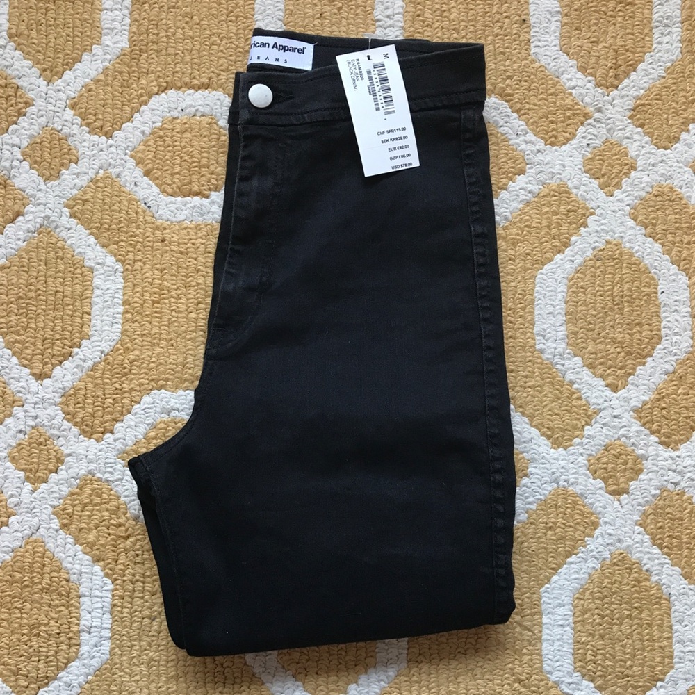 AUTHENTIC American Apparel High Waisted Jeans NWT